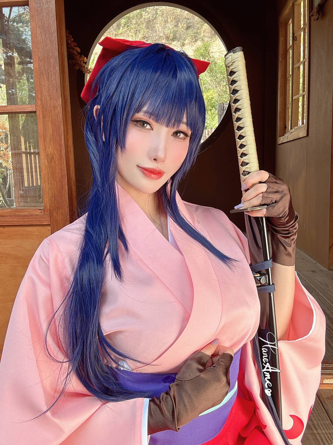 osplay 网红雨波Haneame - 2024年03月订阅 眼鏡女友 櫻花大戰