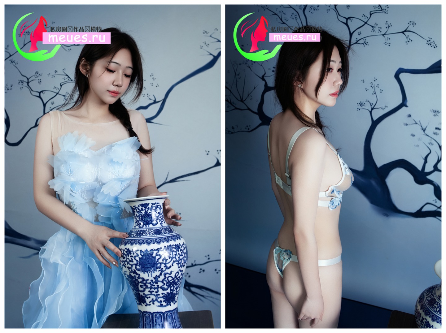 国模私房写真精品 大一学妹与青花瓷 各方面都很优秀的极品美人