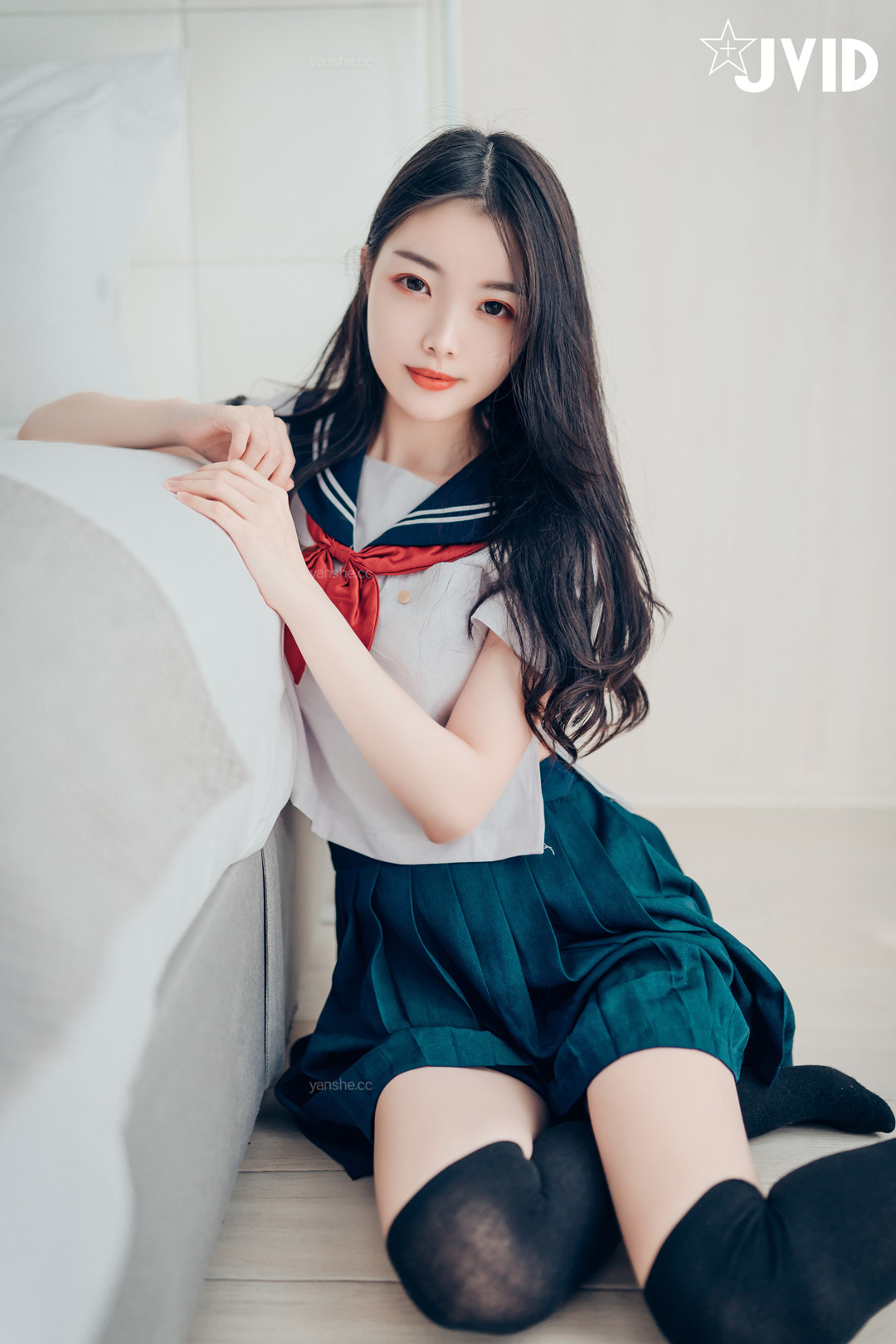 JVID 敏綺 Miki 比賽限定尺度大突破 清新水手服室内卧室少女私房人像写真